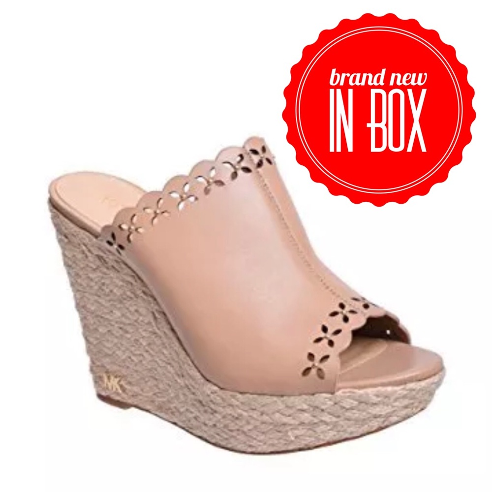 Michael Kors Thalia Mule High Wedge Sandal Toffee